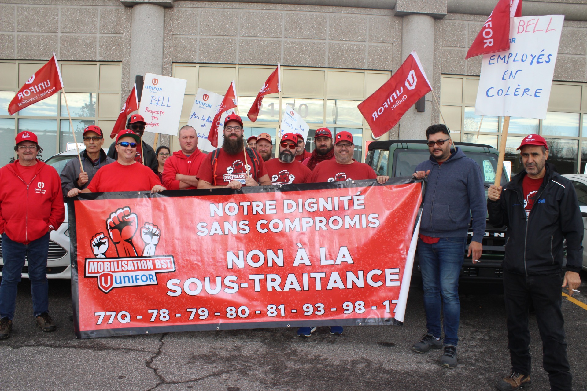 Manifestation pour une loi anti-briseurs de grève au fédéral