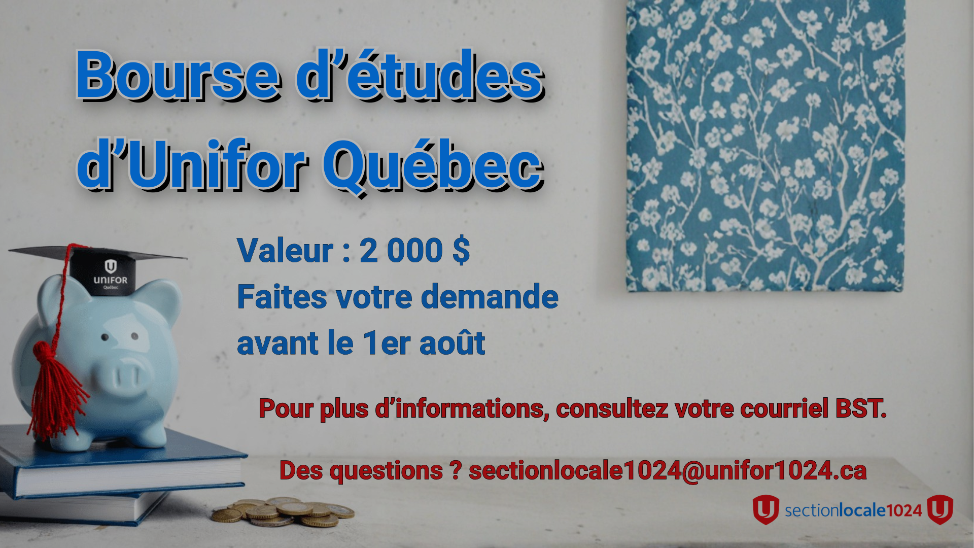 Bourse d’études d’Unifor Québec et du Conseil québécois d’Unifor